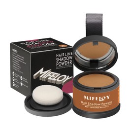 MIFELOY Instantly Shadow Powder for Grey Hairline, Root Touch Up Powder, Cover Up Hair Color for Grays, Root Coverage for Women Men, Roots Concealer for Beard Line Eyebrow, Light Brown