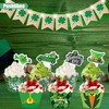 56Pcs St Patrick's Day Cupcake Toppers and Wrappers, Saint Paddy's