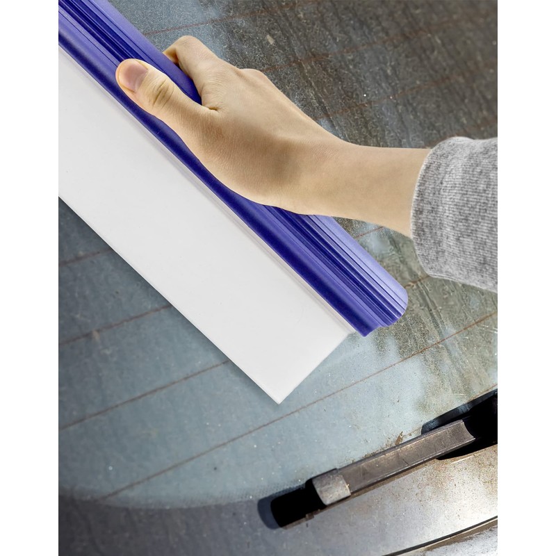QWORK Water Car Squeegee,12 inch Flexible Water Silicone Window Squeegee