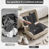 Aevcvok 6-Piece Packing Cubes Compression, Suitcase Organiser with Roll Closure,