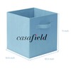 Casafield Set of 6 Collapsible Fabric Cube Storage Bins, Baby