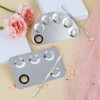 Penubuy Professional Stainless Steel Makeup Palette,2 Pieces Cosmetic Palette with