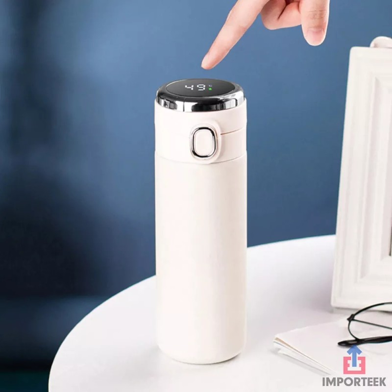 Importeek 20pz Termo Digital Lector Temperatura Acero Hermetico 350ml