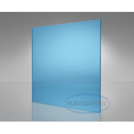 PlasticsAcrylic Light Blue Transparent Acrylic Plexiglass sheet 1/4" x 12" x 12" (#2069)