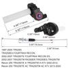 JIAYAN 7/8" Motorcycle Visual Twist Throttle Grip Kit with Transparent