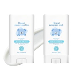 2Pcs Roll On Sunscreen for Kids-SPF 50 Baby Sunscreen Waterproof & Mineral After Sun Lotion-Gentle for Sensitive Skin-UVA/UVB Protection,Non-Greasy & Moisturising-Travel Size for Holiday Essential