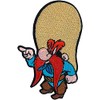 Cartoon Yosemite Cowboy Sam Pointing 3.5" Tall Embroidered Iron on