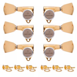 Gotoh NEW Gotoh SG301-04 MGT MAGNUM-LOCK TRAD Set Keystone Keys Locking 3x3 - GOLD