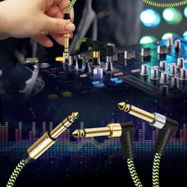 GOSYSONG 1/4 inch Splitter 20ft, 1/4 TRS Stereo to Dual 1/4 TS Insert Cable, 1/4 Stereo to Dual 1/4 Mono Cable, TRS 1/4 to 2 1/4 Mono Y Splitter Audio Cable