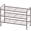 Simple Houseware 3-Tier Stackable Shoes Rack Storage Shelf, Bronze