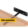 4Pcs Heavy Duty Shelf Support Bracket Invisible Shelf Bracket for