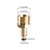 Bojueshaw M22 High Pressure Washer Adapter,Brass Quick Plug-in Connect Coupler