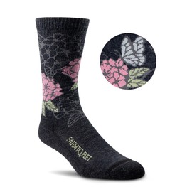 Farm to Feet Springer Mountain Everyday Light Cushion Crew Socks (US, Alpha, Large, Regular, Regular, Charcoal)