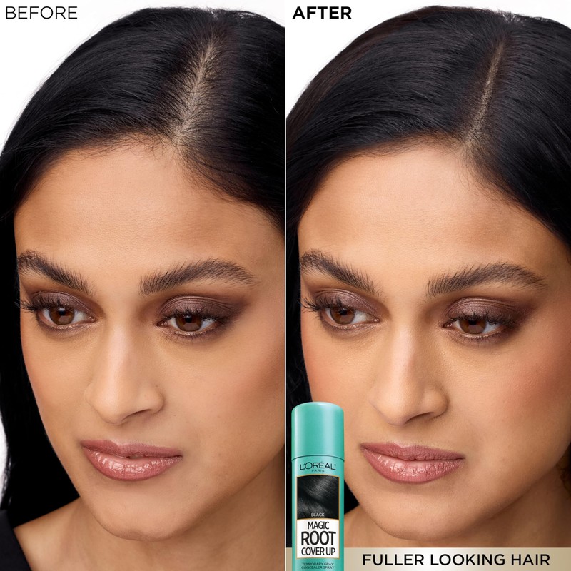 L'Oreal Paris Magic Root Cover Up Gray Concealer Spray, Medium