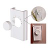 ARYEIELLSOW 1 Pack White Double Pole Line Volt Thermostat Cover