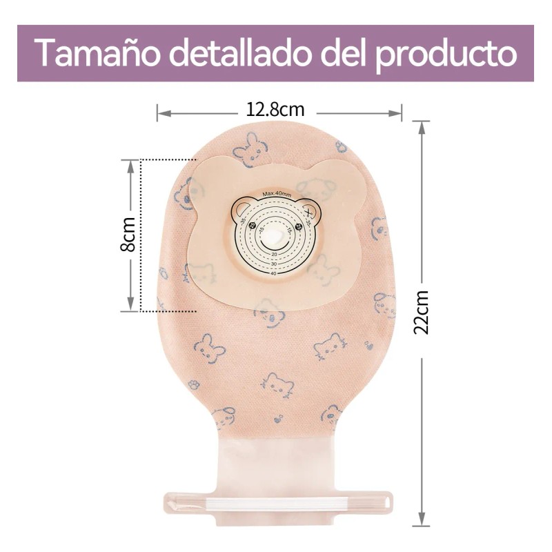 Bolsas De Ostomía Infantiles 15mm-40mm 20 Unidades