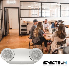 Spectsun UL Listed- New 2 Packs Led emergency lights with Lights Battery Backup for Home.
