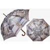 Meerkat Umbrella with Wooden Handle, Automatic Umbrella, Stick Umbrella, beige