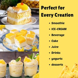 Pineapple Powder - 114 g | 100% Natural Pineapple Powder for Smoothies, Shakes, Baking & Drinks,| Free from Preservatives, Artificial Colors, | Vegan, Gluten-Free