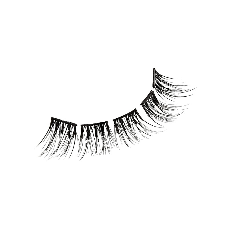 KISS imPRESS Press-On Falsies Eyelash Clusters Kit, Natural, Black, No