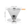 304 Stainless Steel Integrated Coffee Filter Paperless Reusable Coffee Filter