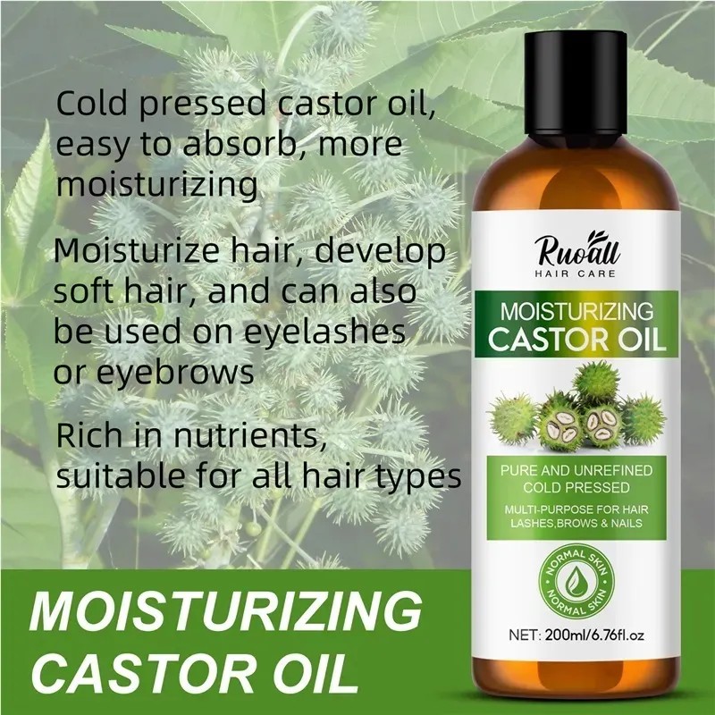 Aceite De Ricino Hidratante For El Crecimiento Del Cabello,