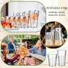 Nuenen 48 Pcs Plastic Drinking Glasses 18 oz and 15