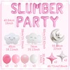 Slumber Party Decorations Pink Sleepover Party Supplies for Girls Moon