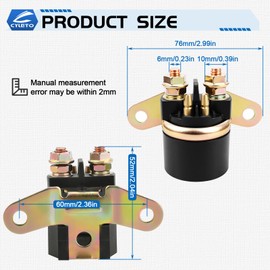 Cyleto VTX1800 Starter Solenoid Relay for Arctic Cat 250 300 1999-2005