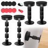 xlehoely 4PCS Bed Frame Anti-Shake Tool,Black Adjustable Threaded Headboard Stoppers,Prevent