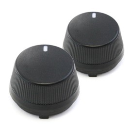 Red Hound Auto 2 Control Knob Fan Speed Heater AC 1998-2000 Compatible with Honda Accord Temperature Black