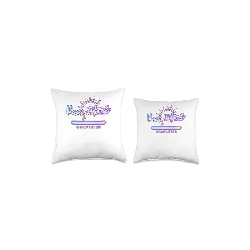 Vacation Winter Recess loading mode Vacay Mode Completed Throw Pillow,