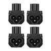 4PCS IEC320 C6 to IEC320 C5 Power Adapter Plug and