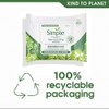 Simple Regeneration Age Resisting Biodegradable Facial Wipes remove make-up and