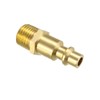 sourcing map High-Flow Plug, Brass Quick Coupler Plug Air Hose