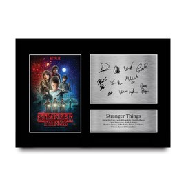 HWC Trading Strange Hawkins Thing Cast Millie Bobby Brown Regali Stampati Autografo Firmato Immagine Per Programma Televisivo Memorabilia Tifosi - A4