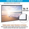 SEGAWE Diagonal Projection Projector Screen HD Manual Pull Down Home