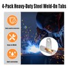 4-Pack Heavy-Duty Steel Weld-On Tabs – 1/4" Thick Shock/Axle Mounts