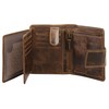 BAGAN 020792 Women's Purse Genuine Leather Brown, brown, Einheitsgröße