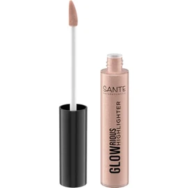 SANTE Naturkosmetik GLOWrious Liquid Highlighter 02 - Natural Glow for Irresistibly Beautiful Shimmer Effects, Vegan and Cruelty Free, 9 ml
