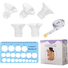 Flange Inserts 13/15/17/19/21mm for Wearable Breastpump Cups with 24mm Flange/Shields, Compatible with Medela, Momcozy S9/S9 Pro/S12/S12 Pro, TSRETE, Spectra, Elvie, Bella Baby, Lansinoh