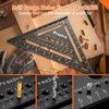 Preciva Carpenter Square 12 inch (1/16" Scale), Aluminum Alloy Rafter