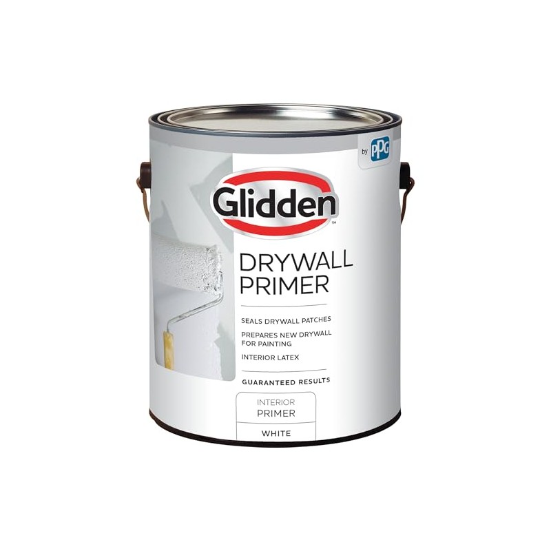 Glidden Interior Drywall Primer Flat, White, 1 Gallon