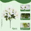 CITYES 4 Pcs Artificial Poinsettia Bushes Poinsettias Artificial Christmas Flowers