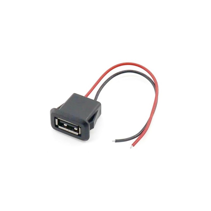 3A 2 Pin USB Female 2 Wire USB Female with