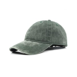 Zylioo XL/XXL Vintage Baseball Cap for Large Head Pigment Baseball Cap Washed Cotton Used Look Baseball Cap Washable Cap, Ink blue