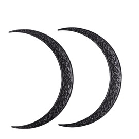 LANGHONG 2PCS Moon Crescent Hairpin For Women Viking Hair Stick Forks Knot Hair Styling Pins (ZRTL24)