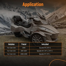 maXpeedingrods 1 Set Side View Mirror Mounts for Can-Am Spyder RT/RT-L 2018-2019