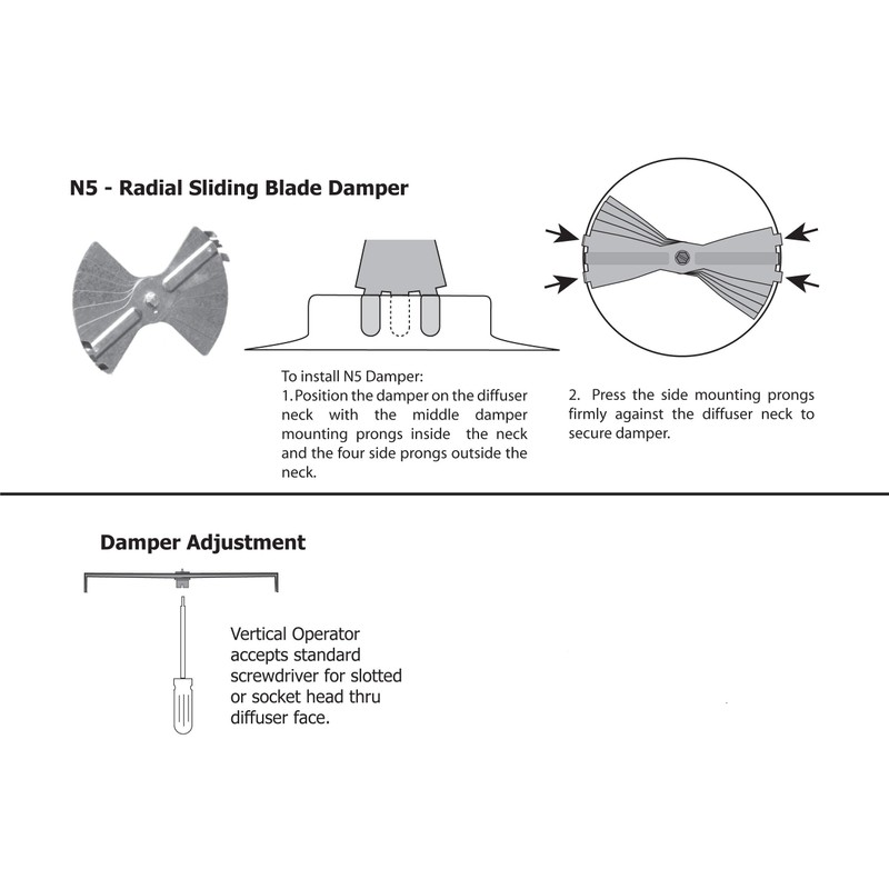 1800ceiling.com 10" Radial Damper #4944R-10