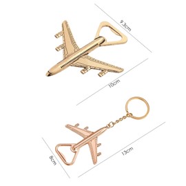 Pack of 2 Bottle Openers for Aircraft Models, Metal Bottle Opener, Bottle Opener for Aviation and Space Toys, Gift for Pilot Lovers, Creative Bottle Opener